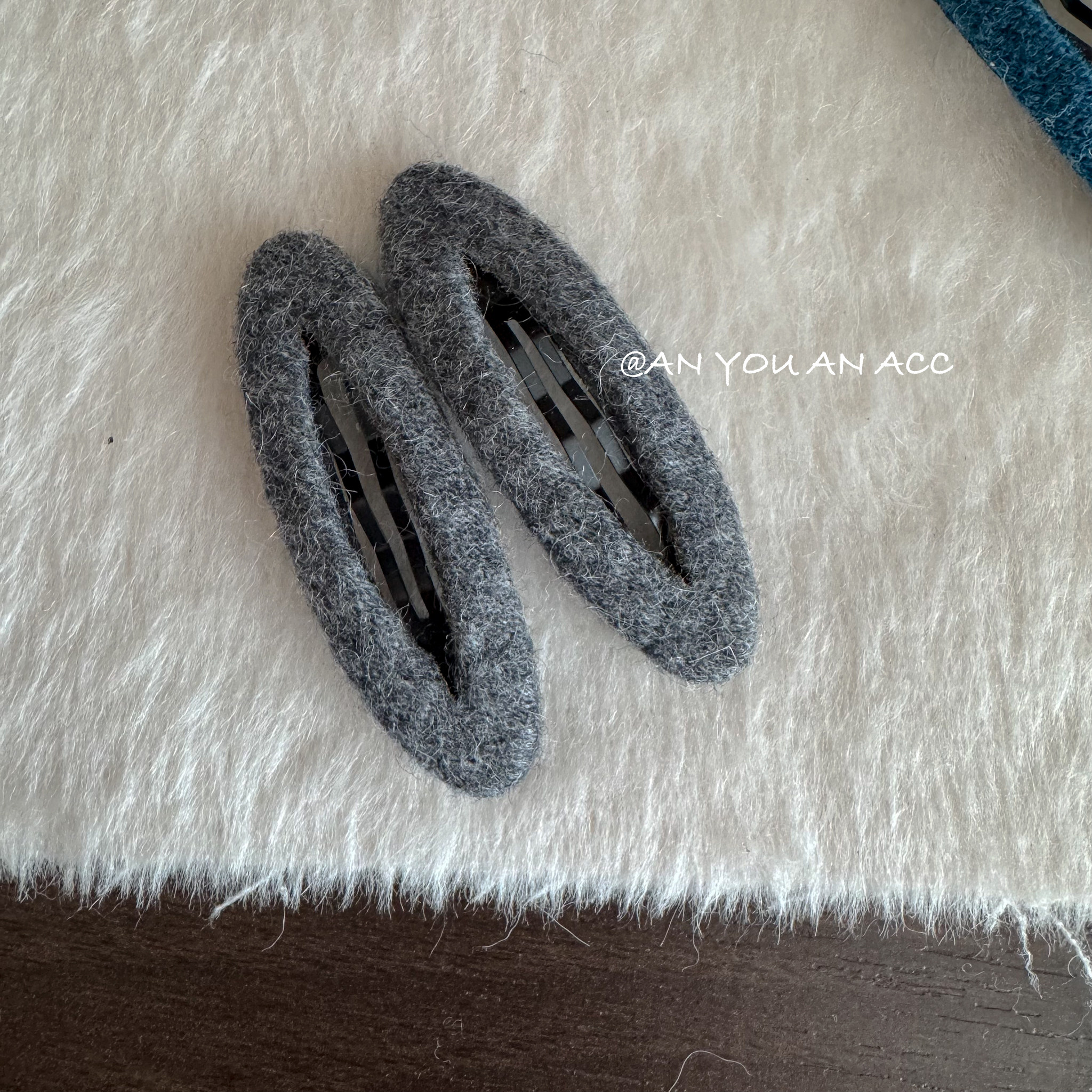 2025秋冬新款复古彩色植绒bb夹高级感韩系时尚毛呢发夹少女侧边夹,淘宝优惠券,粉丝福利购,淘宝优惠卷