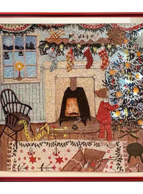 拼图相框圣诞快乐装裱画框挂墙框