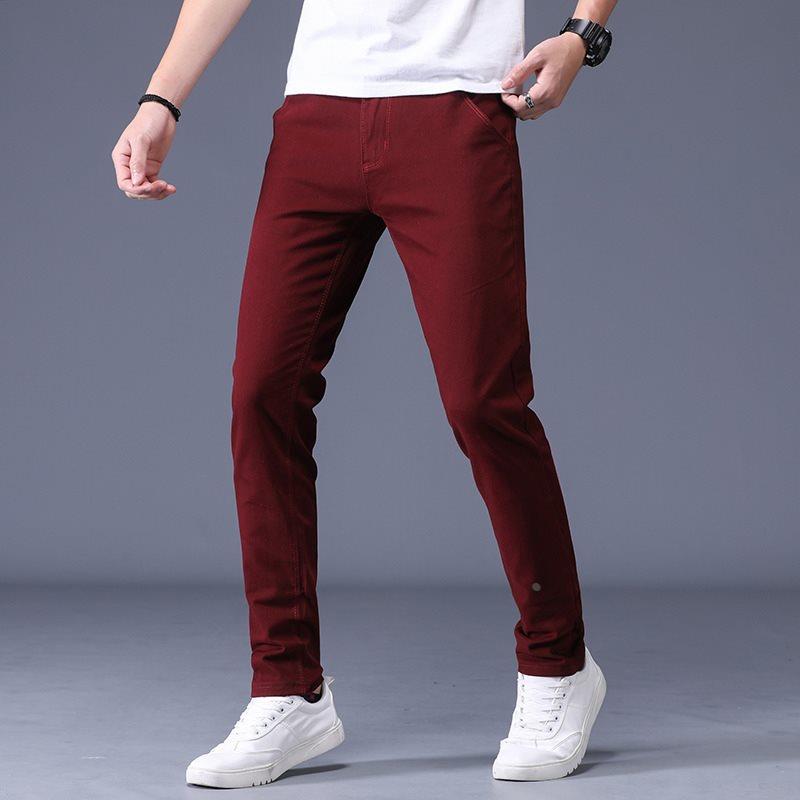 Casual Pants Men Cotton Slim Fit Chinos Fashion Trousers 38-图3