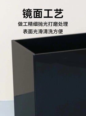 亚克力笔筒推车桌面垃圾筒卫生筒收纳化妆刷收纳盒子储物置物盒