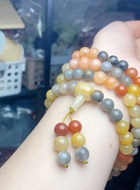 （AAA）金丝玉多宝毛衣链设计款百搭小众精致项链毛衣链女款饰品