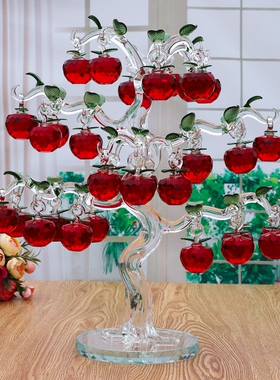 水晶苹果树热销酒柜个性新婚摆件