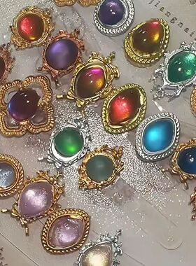 巴洛克宝石硅胶模具易脱模立体相框复古雕花水滴滴胶饰品工具