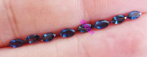 净度好 天然蓝宝石裸石MS2*4mm 特A级 - 图0