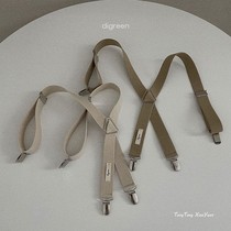 Spot South Korean childrens clothing South gate male and female child handsome gas beige 100 lap harness clip digreenkidds