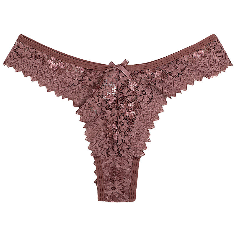 法式镂空蕾丝性感丁字内裤女 跨境无痕大码中腰透明蜜桃臀诱惑t裤,淘宝优惠券,粉丝福利购,淘宝优惠卷