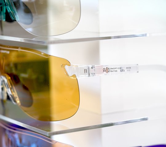 Stratos crystal frame cycling glasses outdoor windproof and sunscreen road bike running sports myopia sunglasses