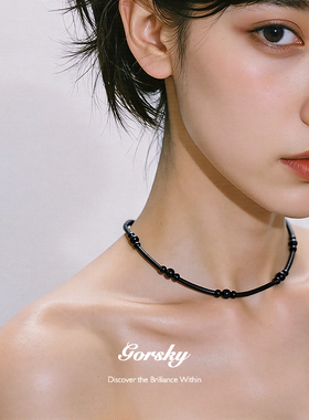 百搭又小众～GORSKY黑玛瑙项链