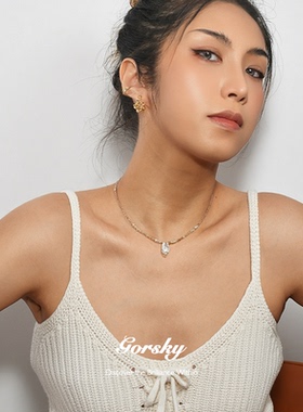 多巴胺风穿搭～GORSKY草莓晶项链