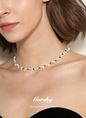 轻奢小众～GORSKY花瓣珍珠项链
