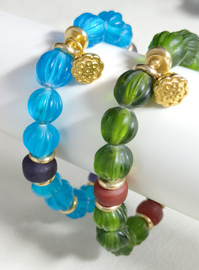 做旧手串琉璃高级宫廷复古女