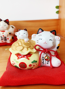 招财猫招福猫咪可爱日式桌面摆件