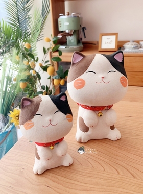 京都龙虎作手工艺礼日式猫咪摆件