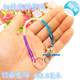 Fine telescopic telephone line key chain plastic mobile phone chain