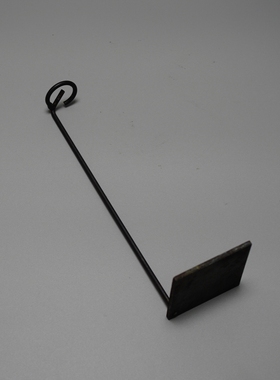 手工锻打支架花器 铁艺玻璃花瓶简式插花日式花道