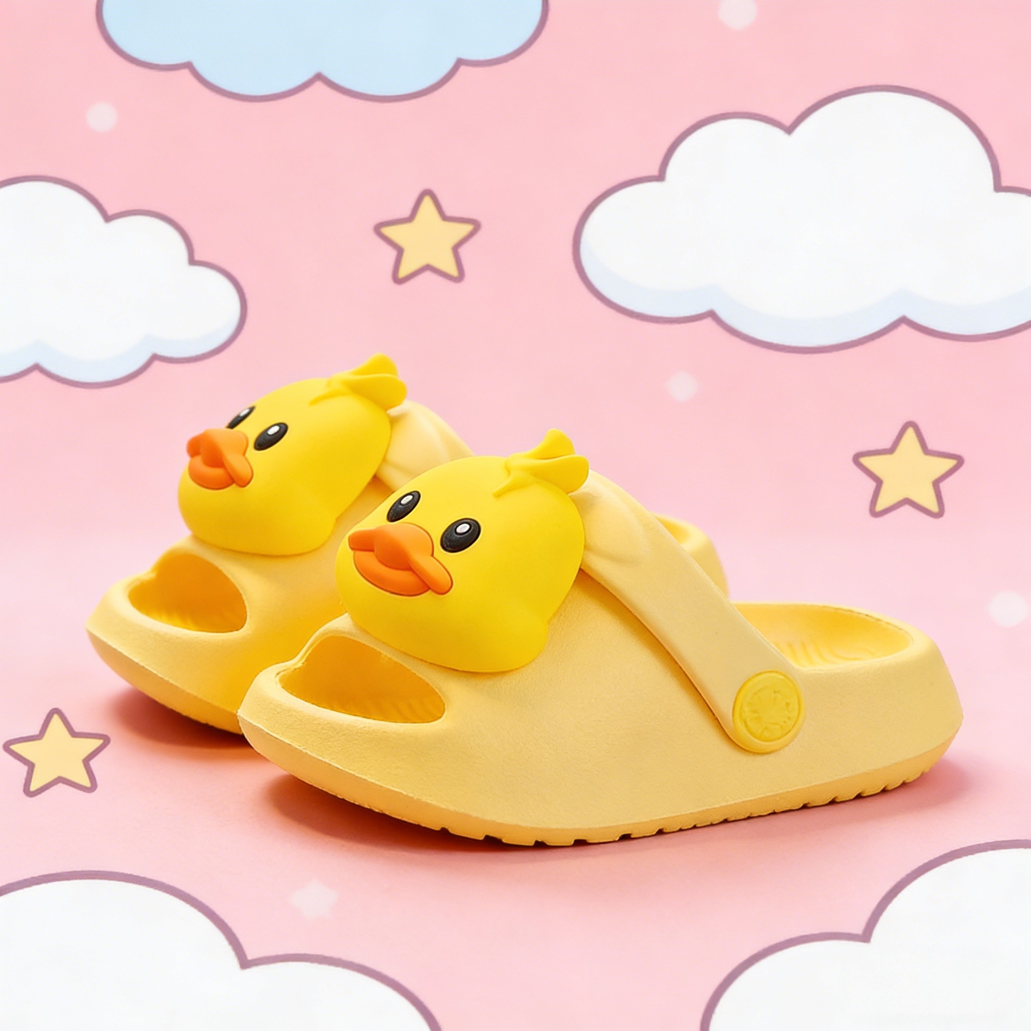 小黄鸭宝宝拖鞋一岁半儿童室内婴儿幼儿凉拖防滑女童凉鞋2女宝男,淘宝优惠券,粉丝福利购,淘宝优惠卷