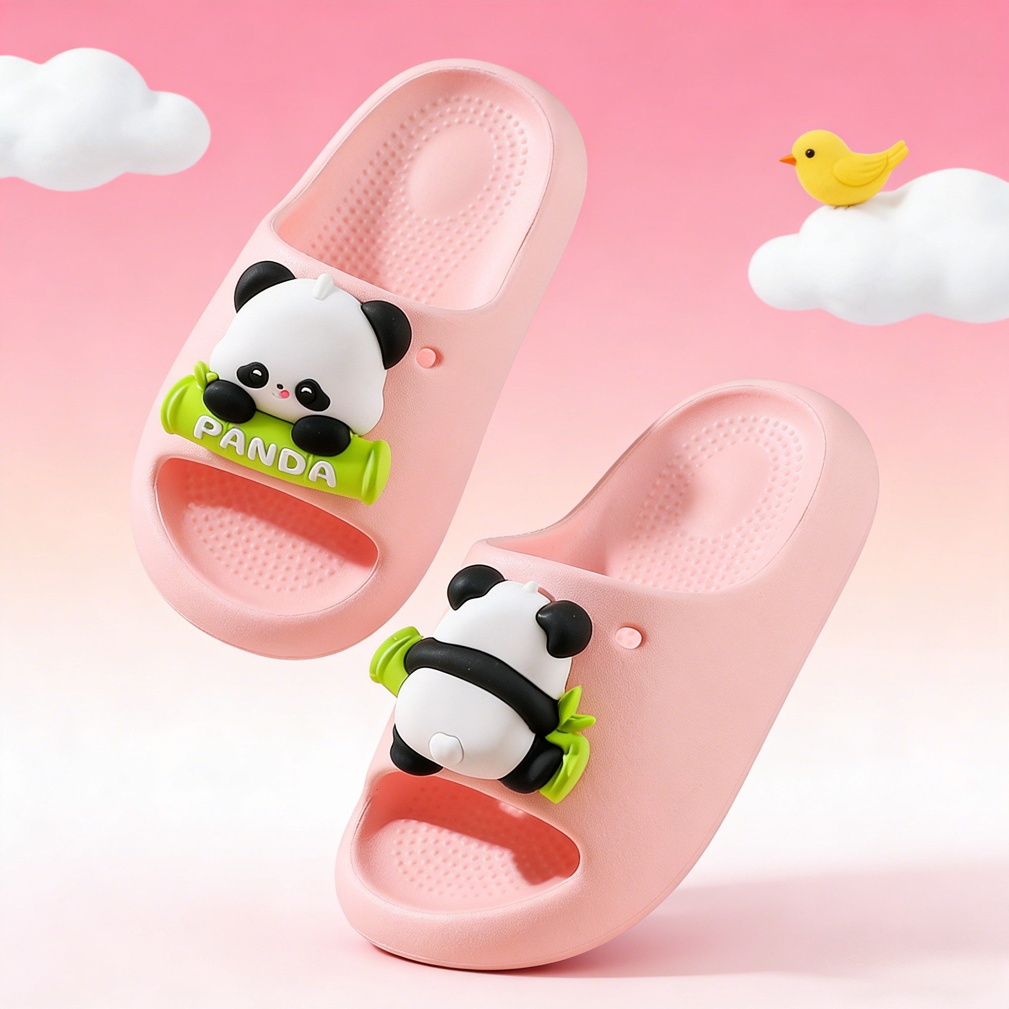 小熊猫儿童拖鞋男女童女孩新款防滑凉拖鞋夏季室内洗澡亲子卡通,淘宝优惠券,粉丝福利购,淘宝优惠卷
