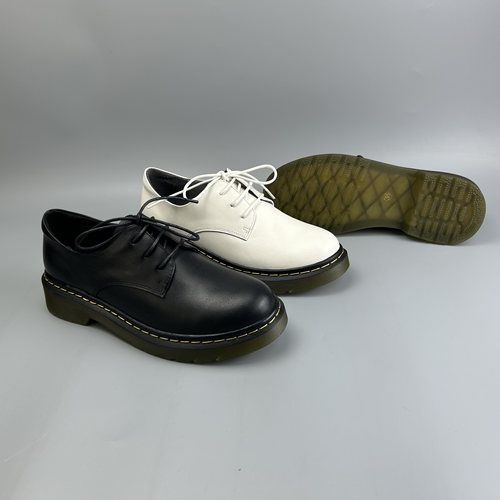 D家16年老店 推荐！女皮鞋 百搭实线女马丁单鞋 个性皮鞋 9633 - 图0