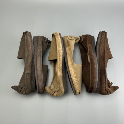 D家16年老店 1613热销复古平底女休闲鞋 头层牛皮套脚单鞋 森女风 - 图1