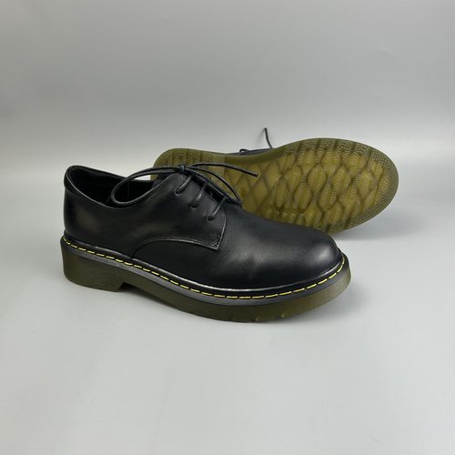 D家16年老店 推荐！女皮鞋 百搭实线女马丁单鞋 个性皮鞋 9633 - 图1