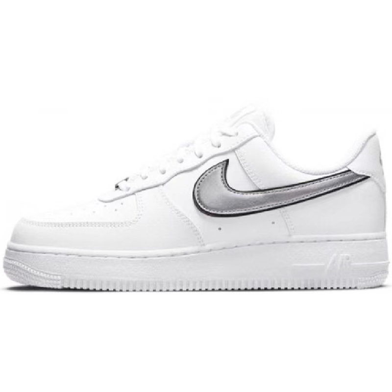 热销Nike Air Force 1 AF1板鞋炫彩镭射棕褐黑色 CW2288-001-图3