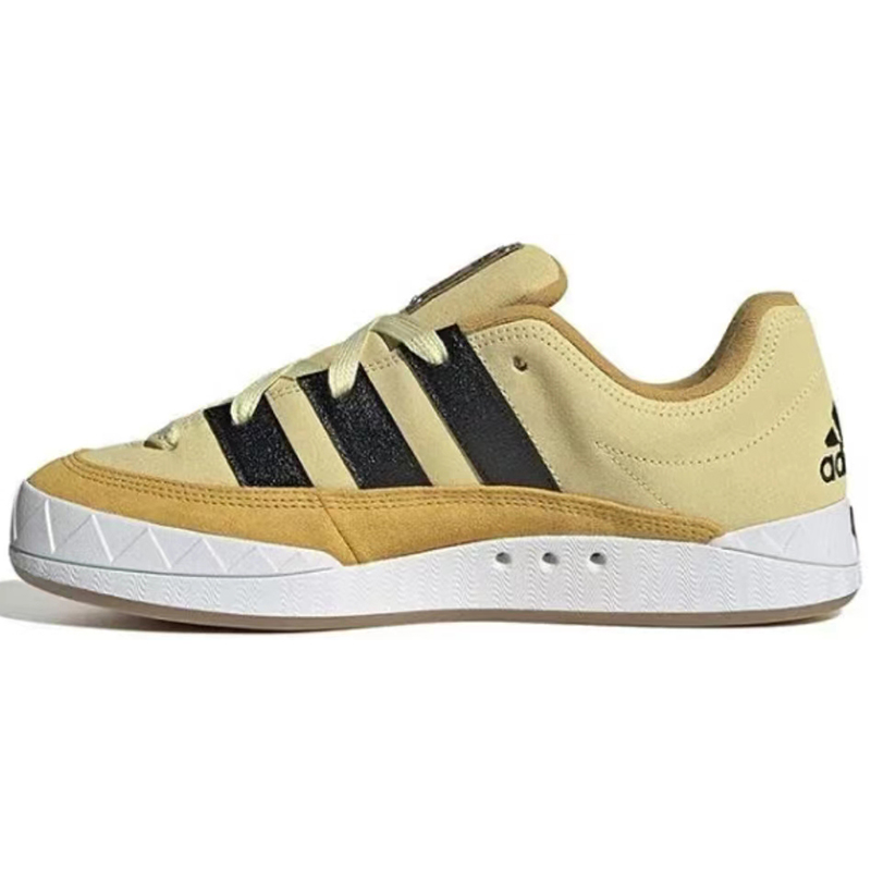 热销 Adidas Originals Adimatic 板鞋 低帮 防滑耐磨 白绿IF0513 - 图3