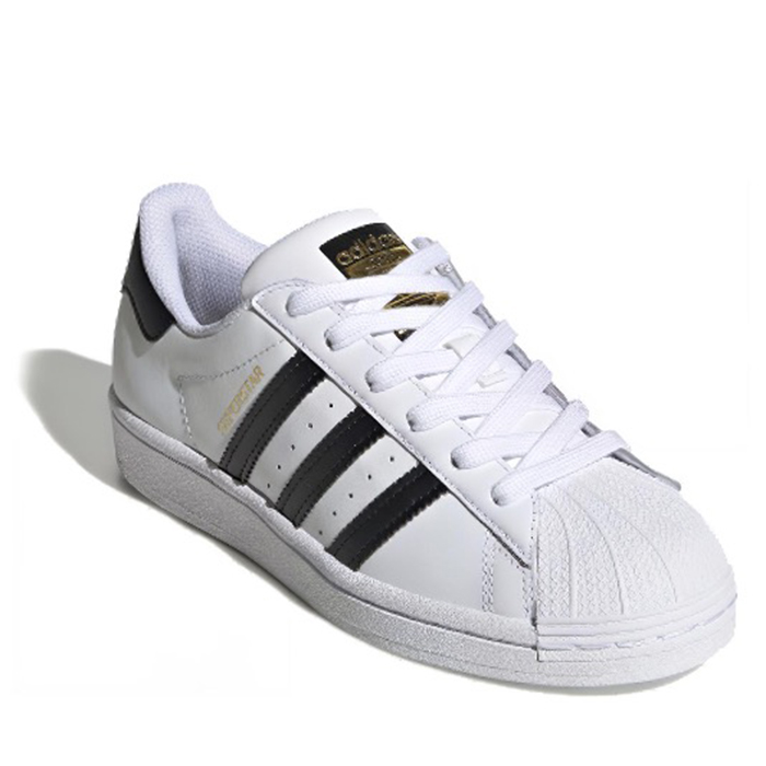 #三叶草 Adidas originals Superstar J 板鞋 白黑 FU7712 - 图1