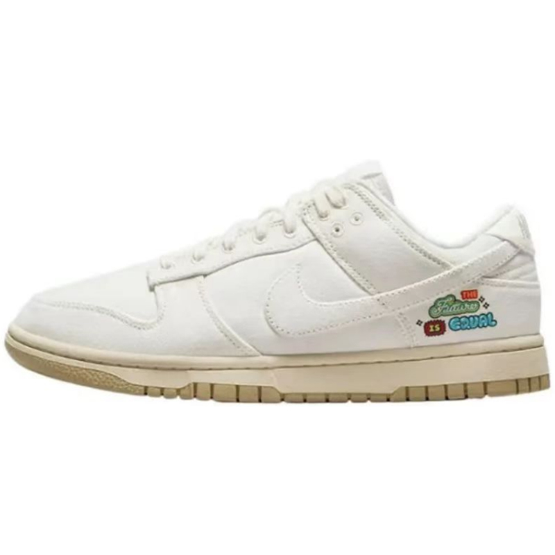 热销Nike Dunk Low 耐磨透气 低帮 板鞋 紫绿 白绿 灰白FD9924-31 - 图0