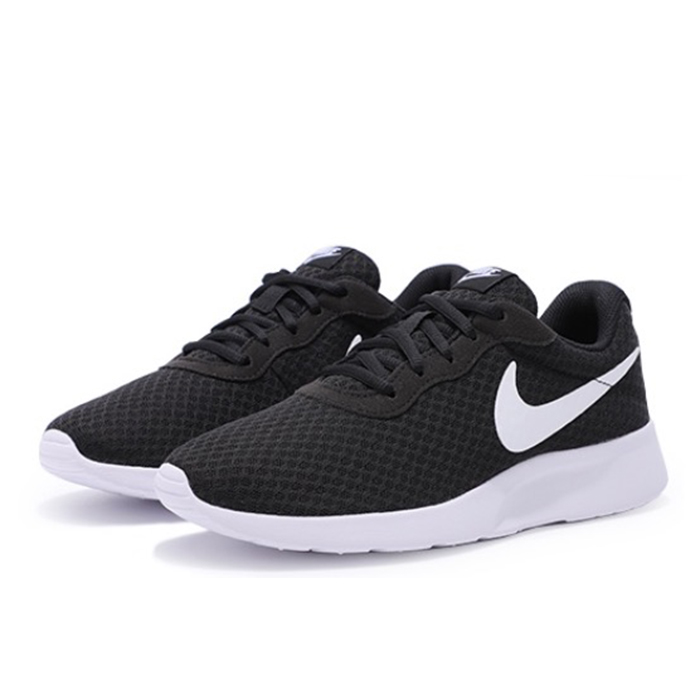 #耐克 Nike Tanjun 运动休闲鞋 黑白 女款 低帮 812655-011 - 图1