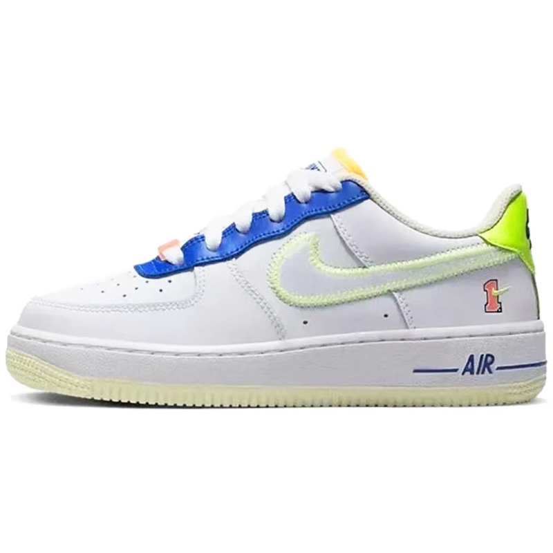 热销Nike Air Force 1 Low AF1低帮板鞋白色白绿 FD4205-161-图0