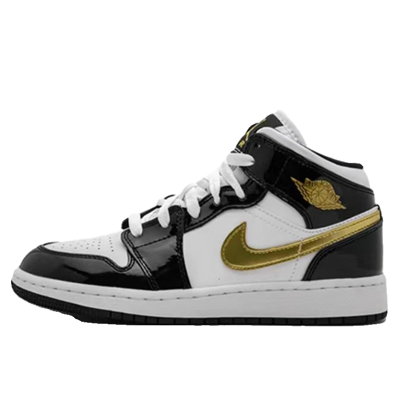 #Jordan Air Jordan 1 AJ1篮球鞋 GS小黑金 BQ6931-007-图3