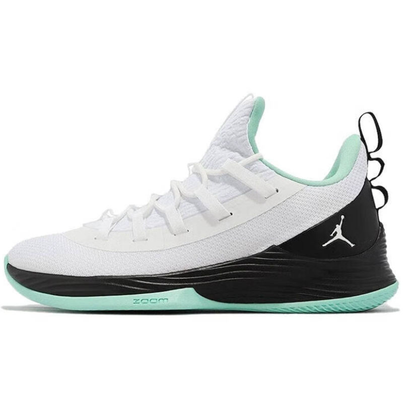 Air Jordan Ultra Fly 2 Low 防滑 低帮 篮球鞋 男款 白黑 AH8110 - 图2