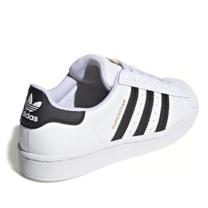 #三叶草 Adidas originals Superstar J 板鞋 白黑 FU7712 - 图2