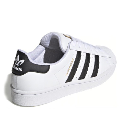 #三叶草 Adidas originals Superstar J板鞋白黑 FU7712-图2