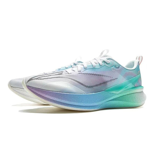 秋 LiNing 李宁 赤兔8PRO 跑步鞋 低帮 防滑 蓝绿 ARPV003-13 - 图1