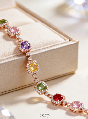 超火正流行彩色爆闪手链显白气质