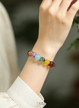 设计师绝美彩色手串纯天然品质