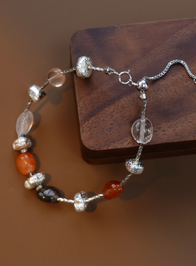 彩色碎石手链ins韩系时尚手链