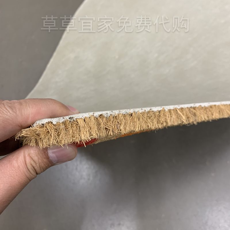 上海宜家正品国内代购皮勒马克门垫虹50x90厘米半圆椰壳地垫厚 - 图1