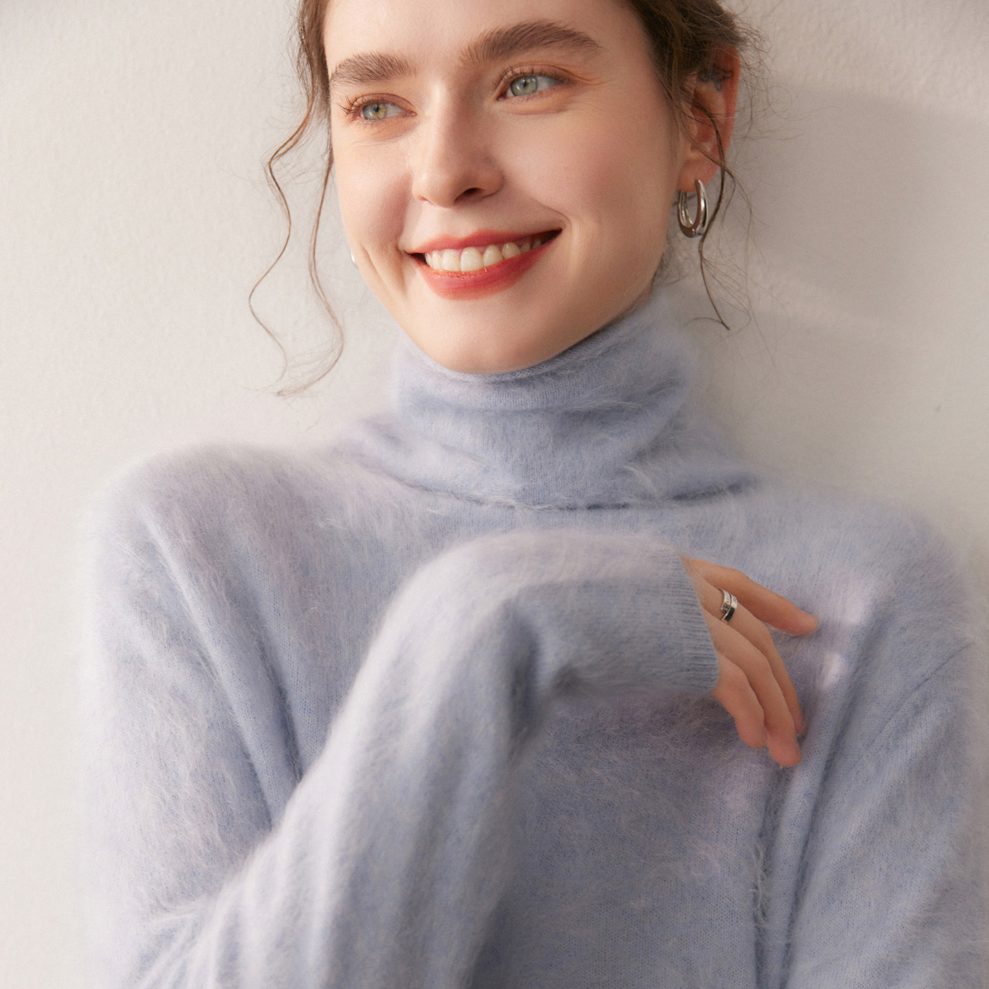 一线成衣堆堆领100%拉绒山羊绒衫女高领套头针织打底衫百搭毛衣冬,淘宝优惠券,粉丝福利购,淘宝优惠卷