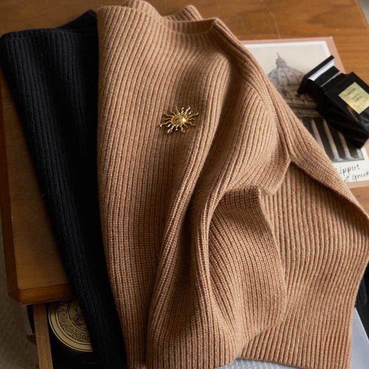 羊绒针织披肩围脖女秋冬保暖高领开叉外穿小斗篷羊毛搭肩围巾脖套,淘宝优惠券,粉丝福利购,淘宝优惠卷