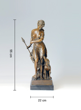 古希腊人物荻安娜鸿鑫雕塑铜欧式