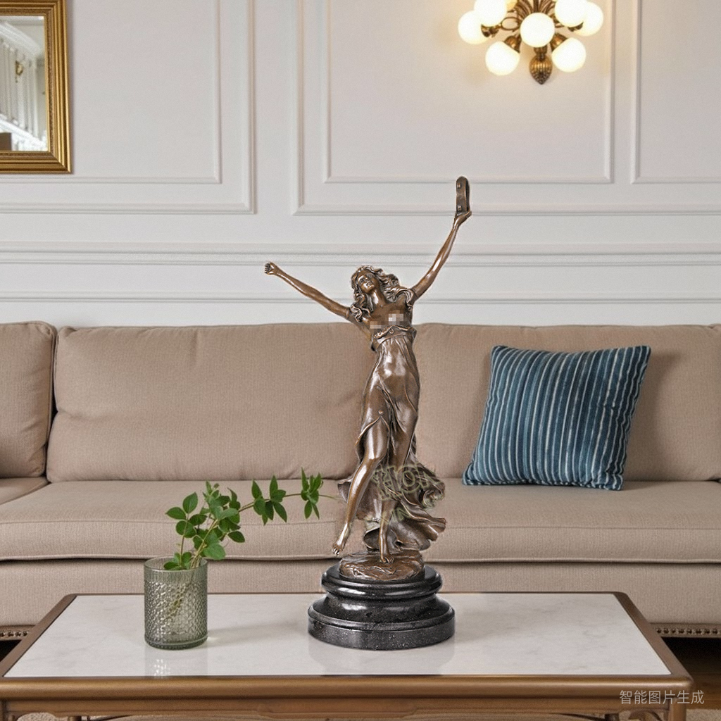 铜雕铃鼓舞EPA029欧式人物工艺品酒店办公室客厅书房家居桌面摆件,淘宝优惠券,粉丝福利购,淘宝优惠卷