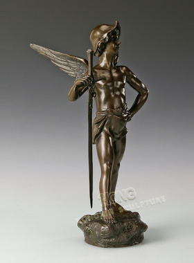 鸿鑫雕塑黄铜欧式人物装饰品摆件