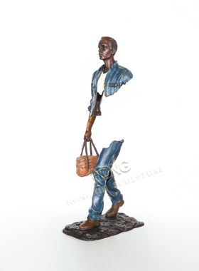 鸿鑫雕塑黄铜欧式创意人物摆件