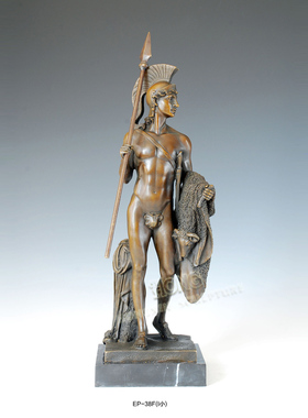 鸿鑫雕塑黄铜欧式人物装饰品摆件