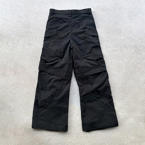 Invoid×EVI GAZER弯刀立体螺旋活页解构多口袋工装裤伞兵长裤 - 图0