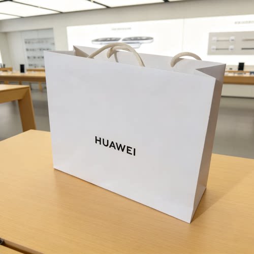 适用于华为压纹手机纸袋移动手提袋购物纸绳购物袋编织针通 - 图2