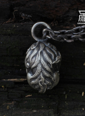 可爱貔貅吉祥物纯银送礼物项链