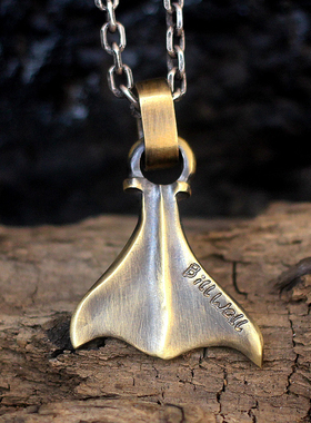 原创鲸鱼吊坠项链挂件海洋信物